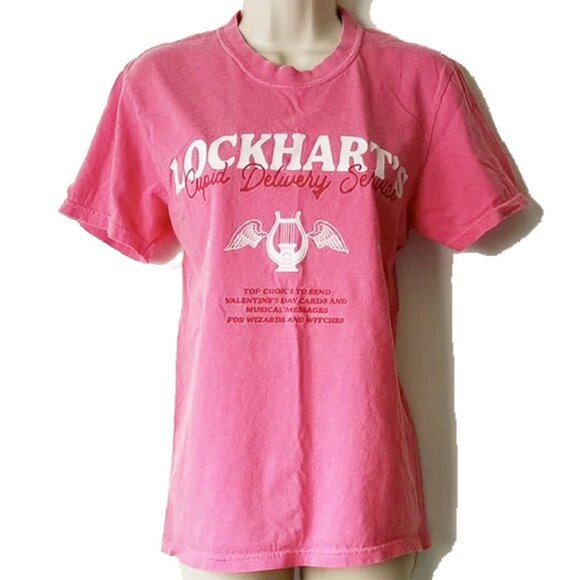 Comfort Colors Cotton T-shirt Lockhart's Cupid Delivery Service S Pink - Picture 1 of 6